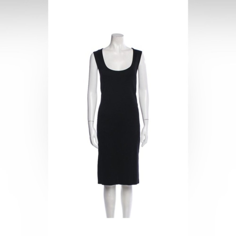 Ralph Lauren Black Label, Scoop Neck MIDI Length Dress